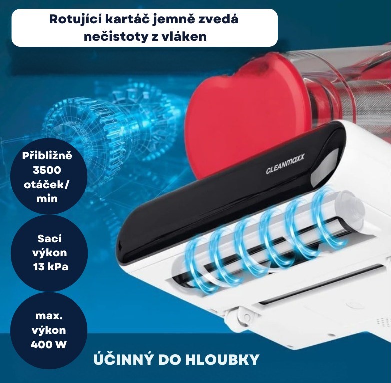 CleanMaxx Cyklónový sterilizační a dezinfekční vysavač s UV-C světlem DES-15061 (6)
